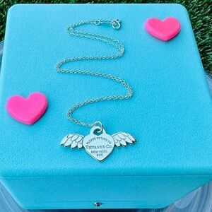 🪽Gently Used Tiffany & Co. Angel Wing Charm/Pendant Necklace🪽
